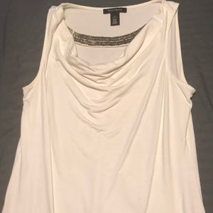 WHBM Drape Neck Blouse